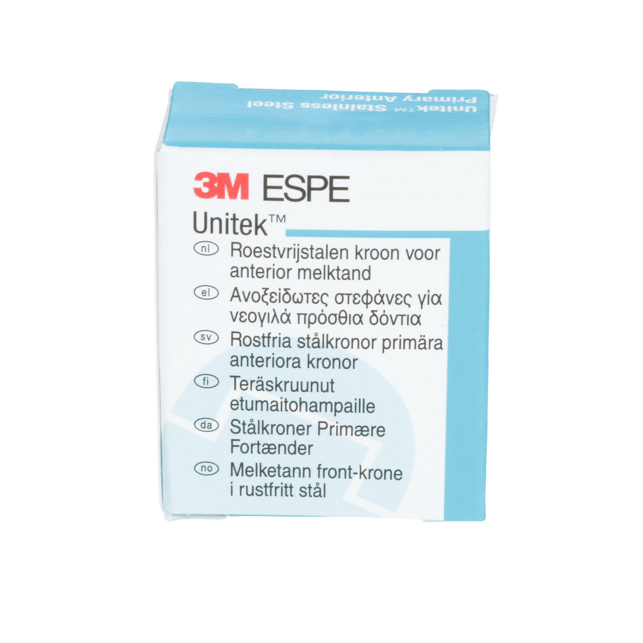 3M ESPE Unitek Stainless Steel Primary Anterior Crown, 907054, lower cuspid, size 4