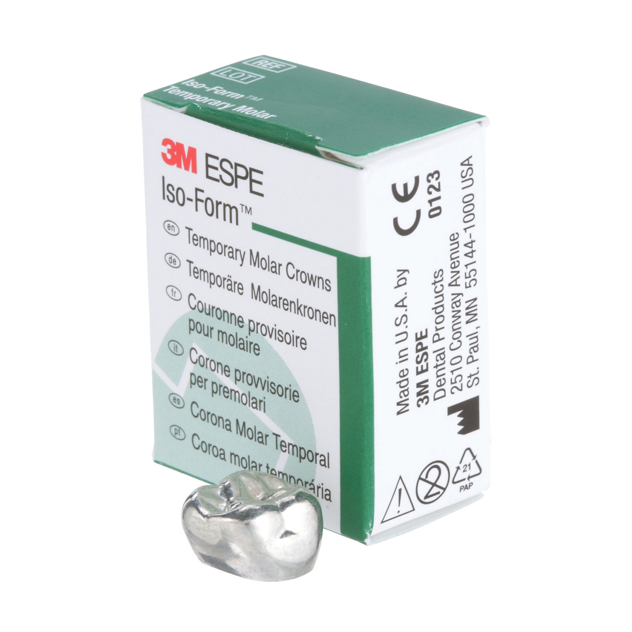 3M ESPE Iso-Form First Molar Replacement Crown, U-62, upper right