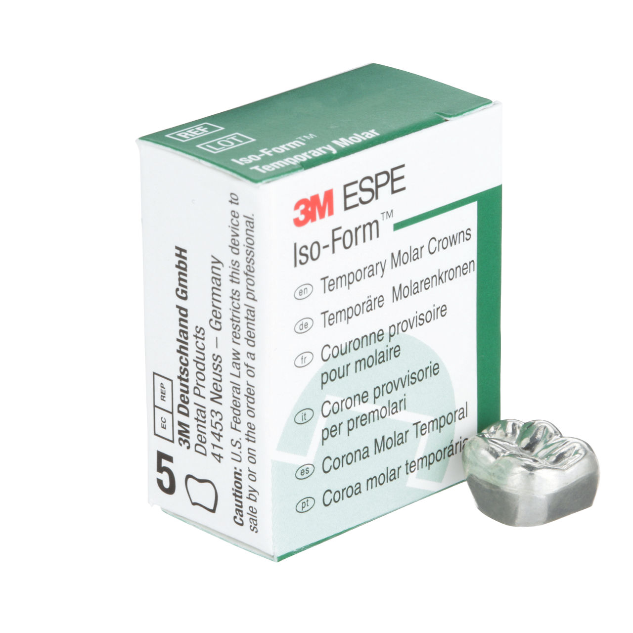 3M ESPE Iso-Form First Molar Replacement Crown, L-62, lower right