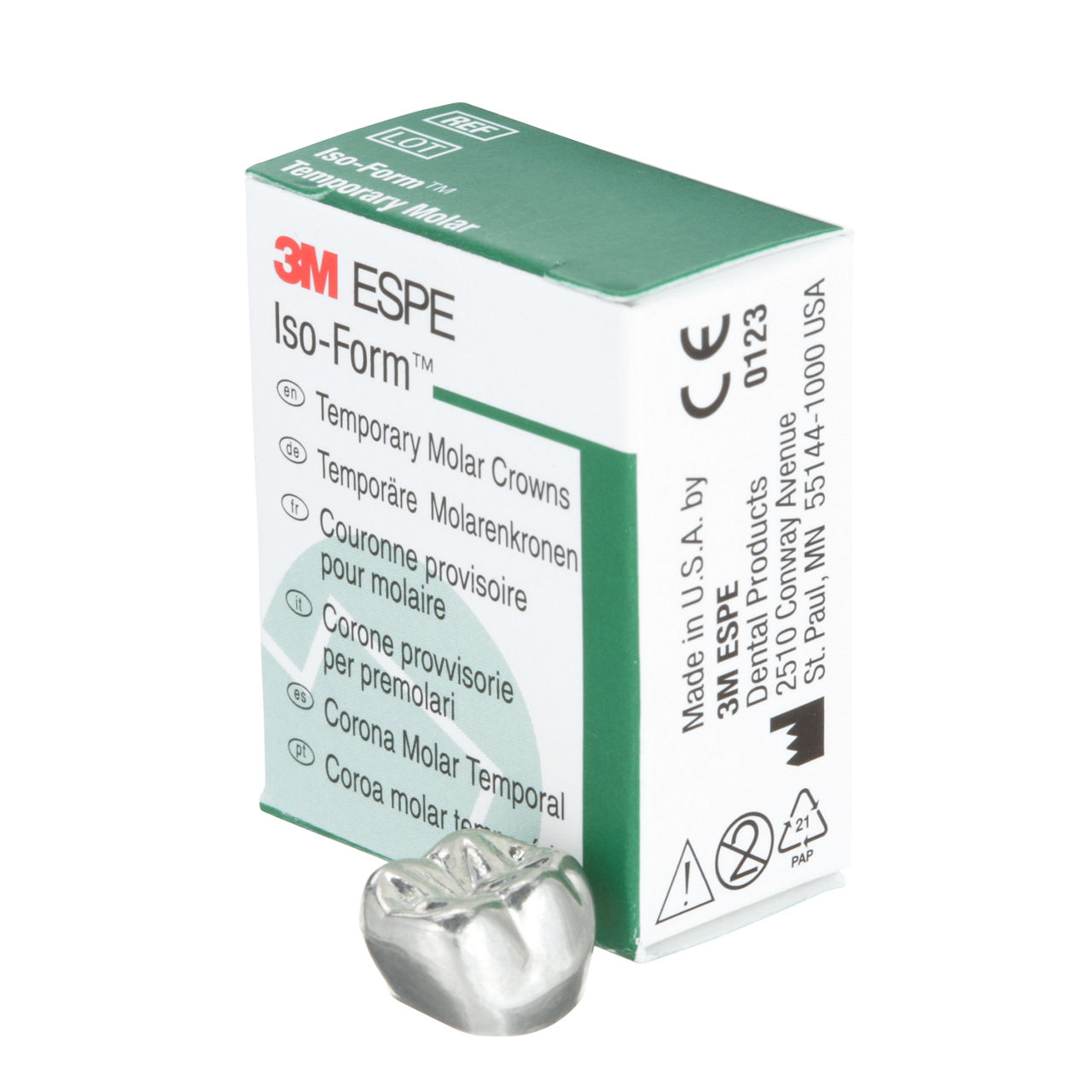 3M ESPE Iso-Form First Molar Replacement Crown, L-62, lower right