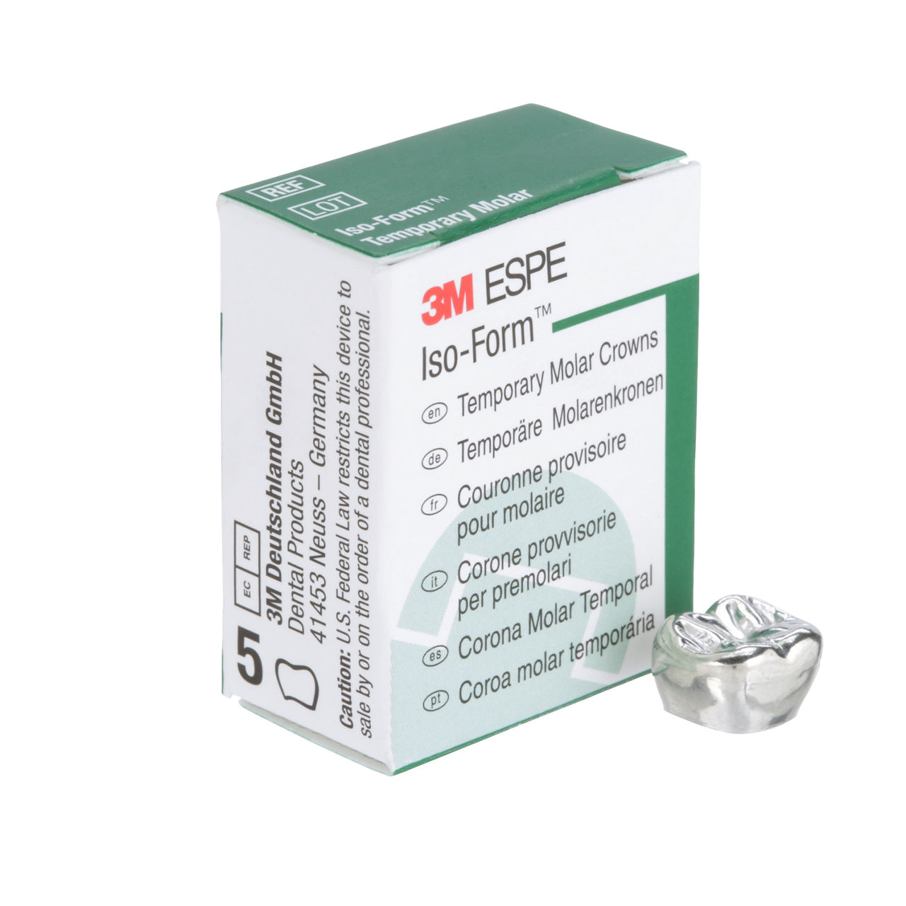 3M ESPE Iso-Form Second Molar Replacement Crown, L-74, lower right