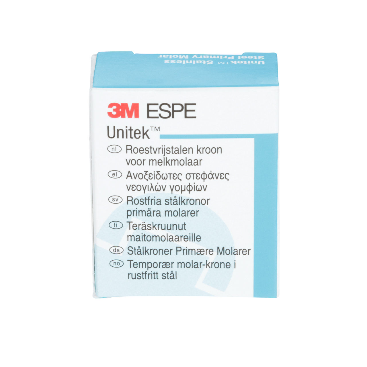3M ESPE Unitek Stainless Steel First Primary Molar Crown, 900124, upper right, size 4