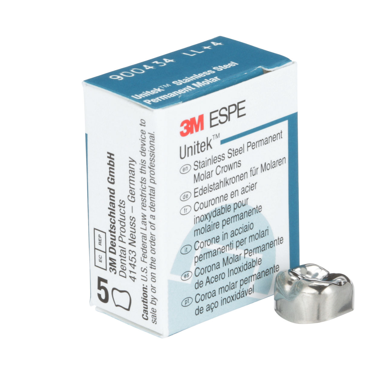 900434 UNITEK 2ND PERM SS MOL LL-4 5/PAC