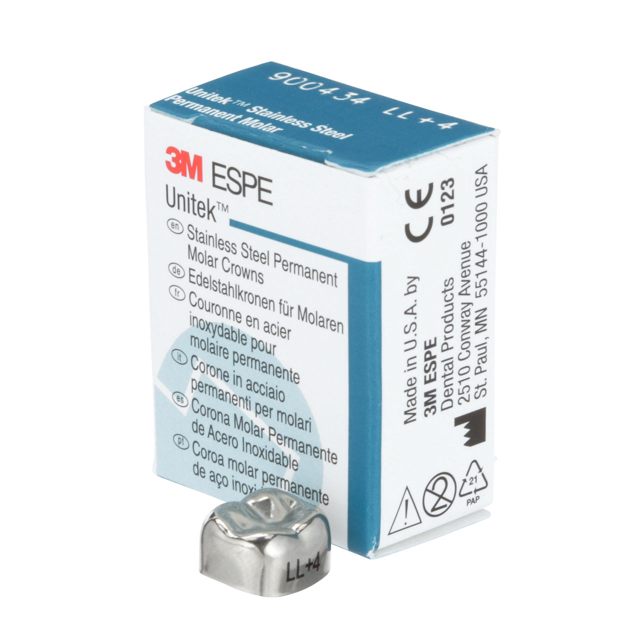 900434 UNITEK 2ND PERM SS MOL LL-4 5/PAC