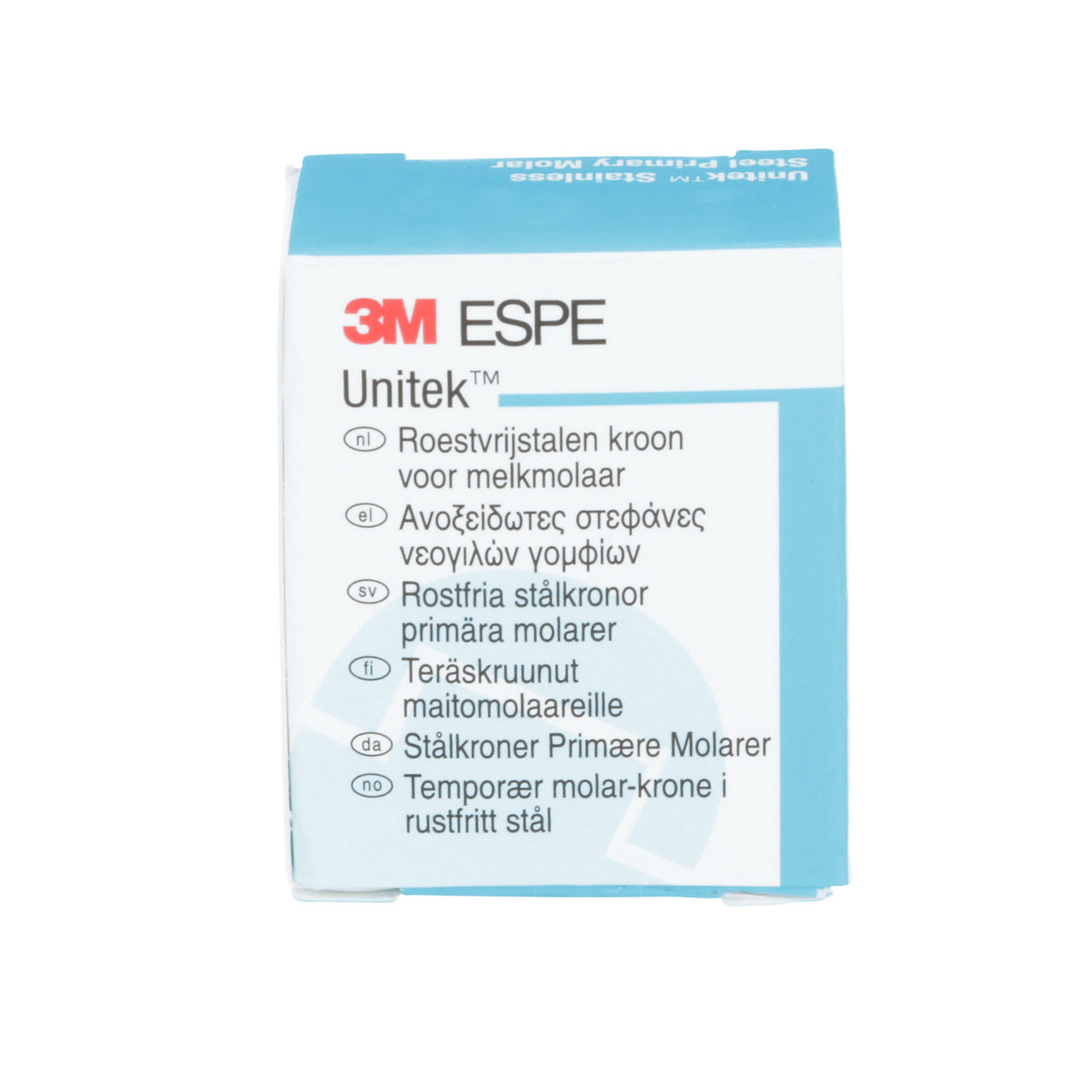3M ESPE Unitek Stainless Steel First Primary Molar Crown, 900123, upper right, size 3