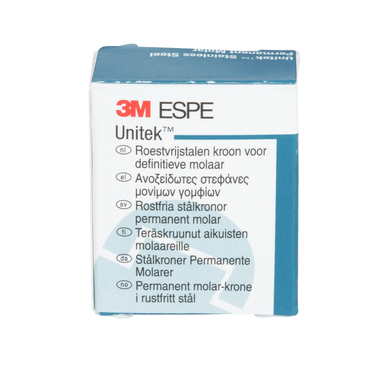 3M ESPE Unitek Stainless Steel First Permanent Molar Crown, 900343, lower right, size 3