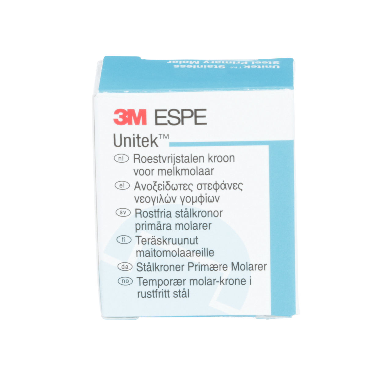 3M ESPE Unitek Stainless Steel Second Primary Molar Crown, 00244, lower right, size 4