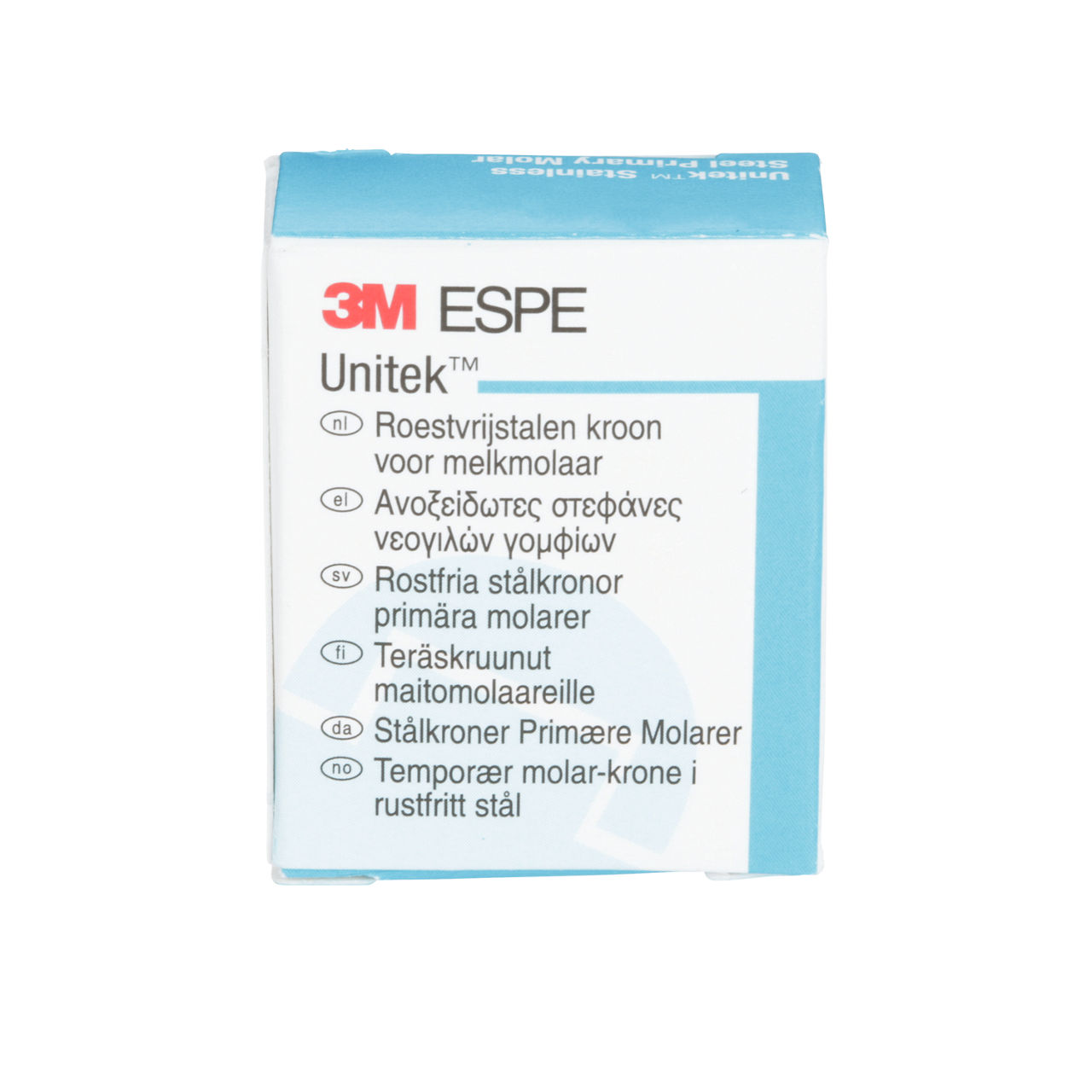 3M ESPE Unitek Stainless Steel Second Primary Molar Crown, 900243, lower right, size 3