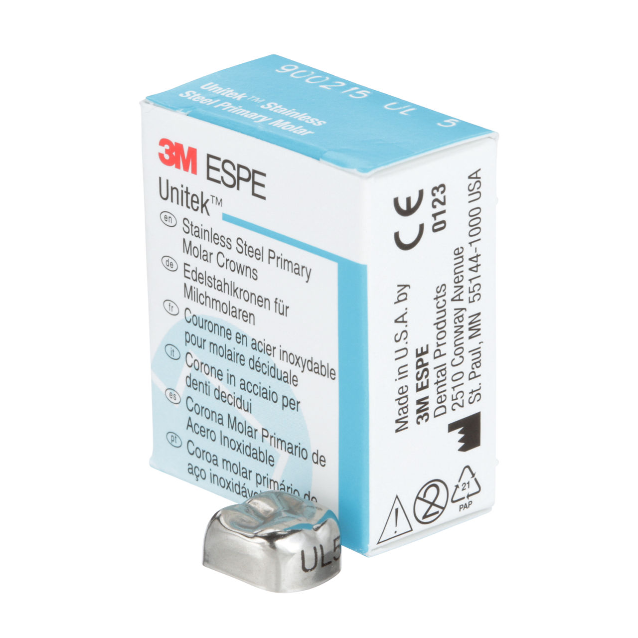 900215 UNITEK 2ND PRIM SS MOL UL-5 5/PAC