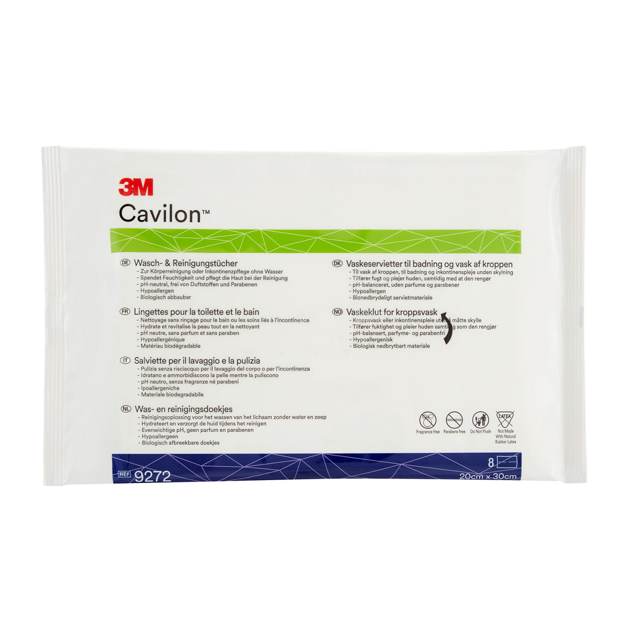 3M™ Cavilon™ bade og renseservietter, 9272, 20 cm x 30 cm