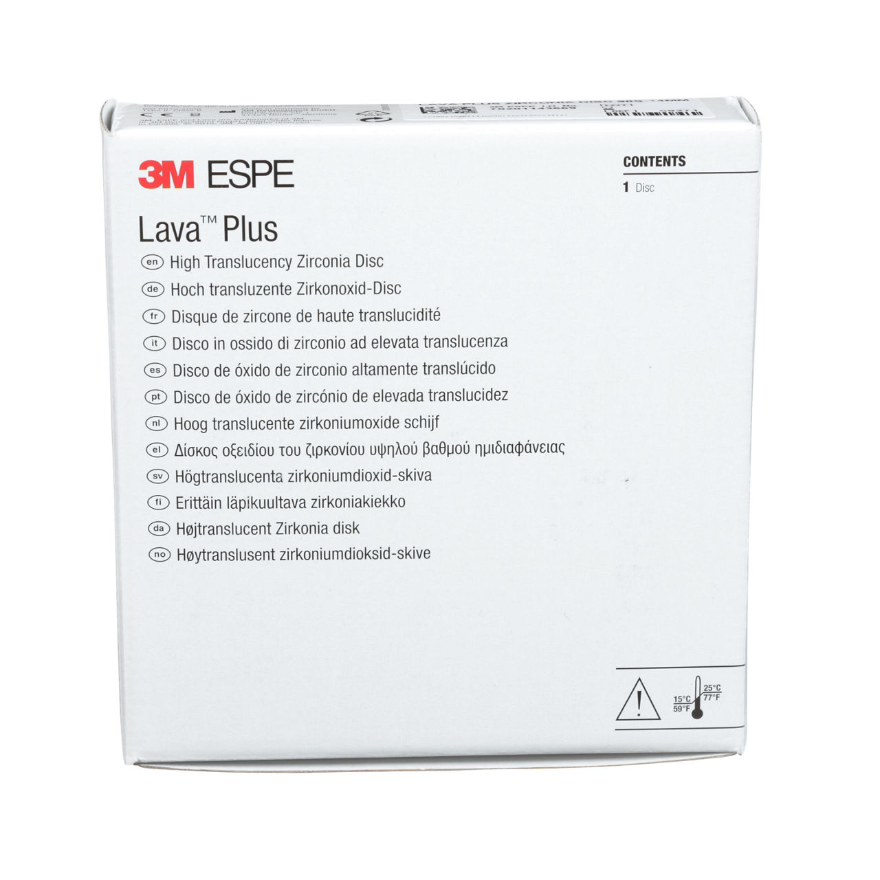 69271 LAVA PLUS ZIRCONIA DISC 98S-14 MM