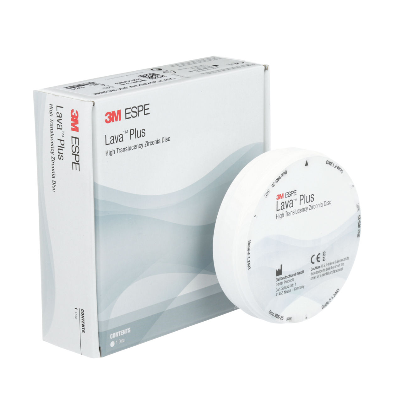 69273 LAVA PLUS ZIRCONIA DISC 98S-25 MM