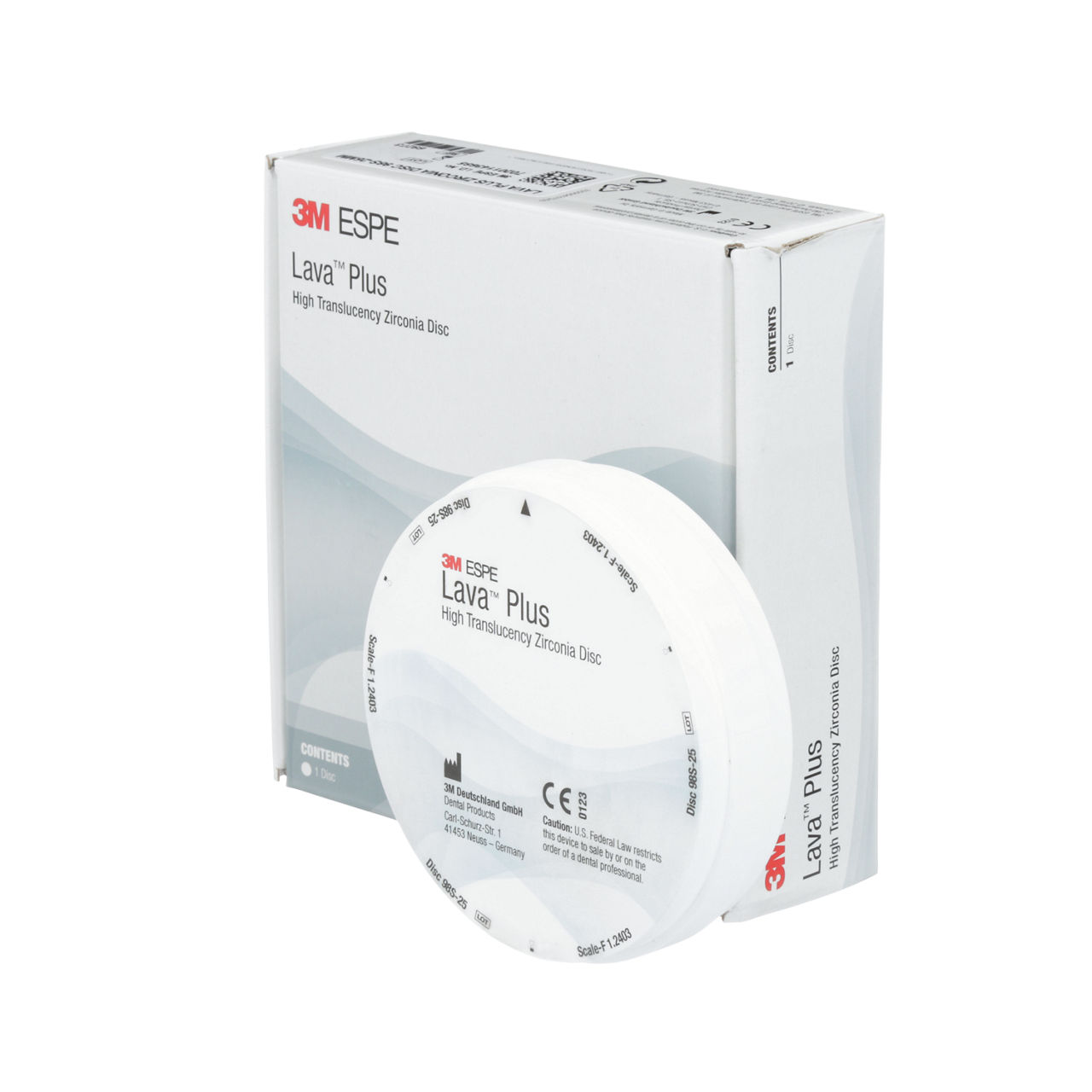 69273 LAVA PLUS ZIRCONIA DISC 98S-25 MM