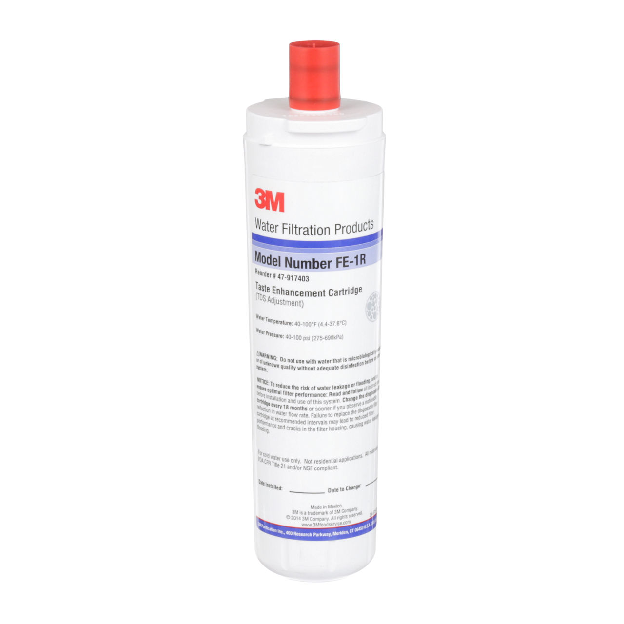 3M™ Aqua-Pure™ AP Series Water Filter Cartridge AP1E-C301, 47-917403, Calcite, 12/Case