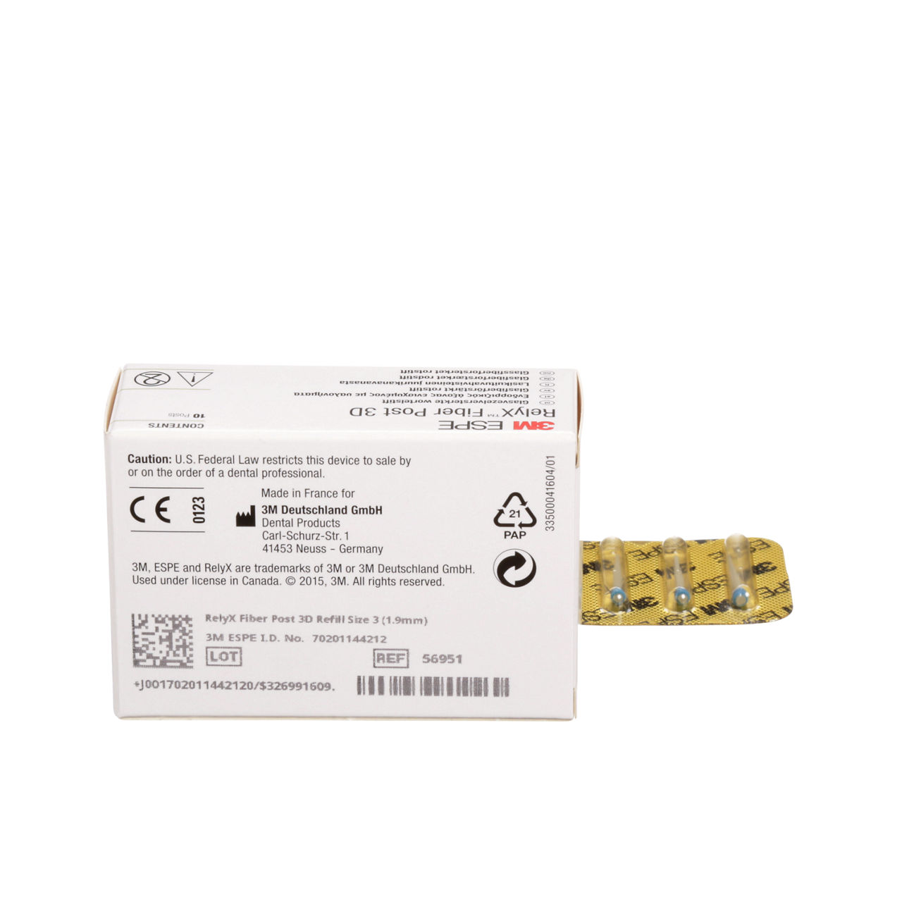 56951 FIBER POST 3D REFILL SIZE 3