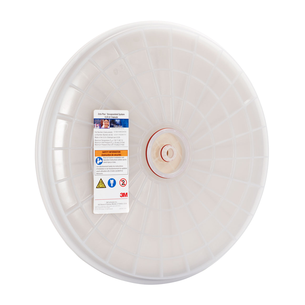 3M™ Zeta Plus™ Encapsulated 캡슐 필터, E16E01A60SP02A, 16 in, 1 cell, PLT, 1개/케이스