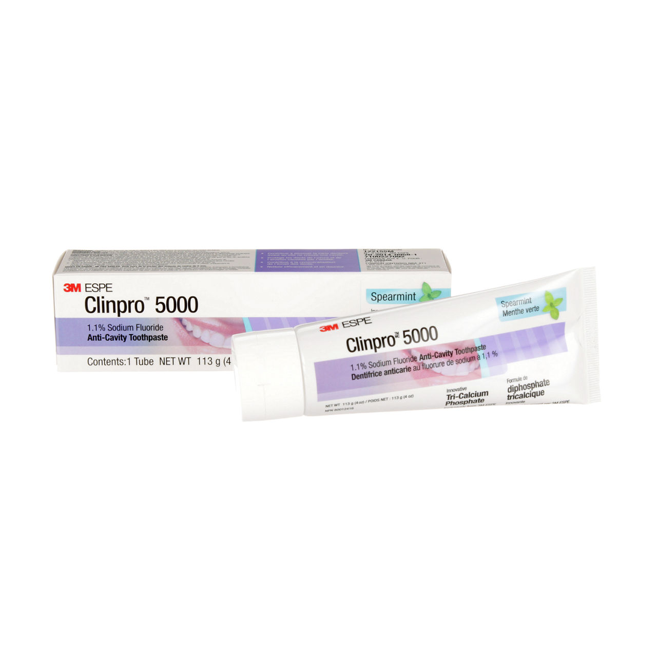 Dentifrice anticarie au fluorure de sodium à 1,1 % 12215SM Clinpro™ 50003M™, saveur de menthe verte, 113 g (4 oz)