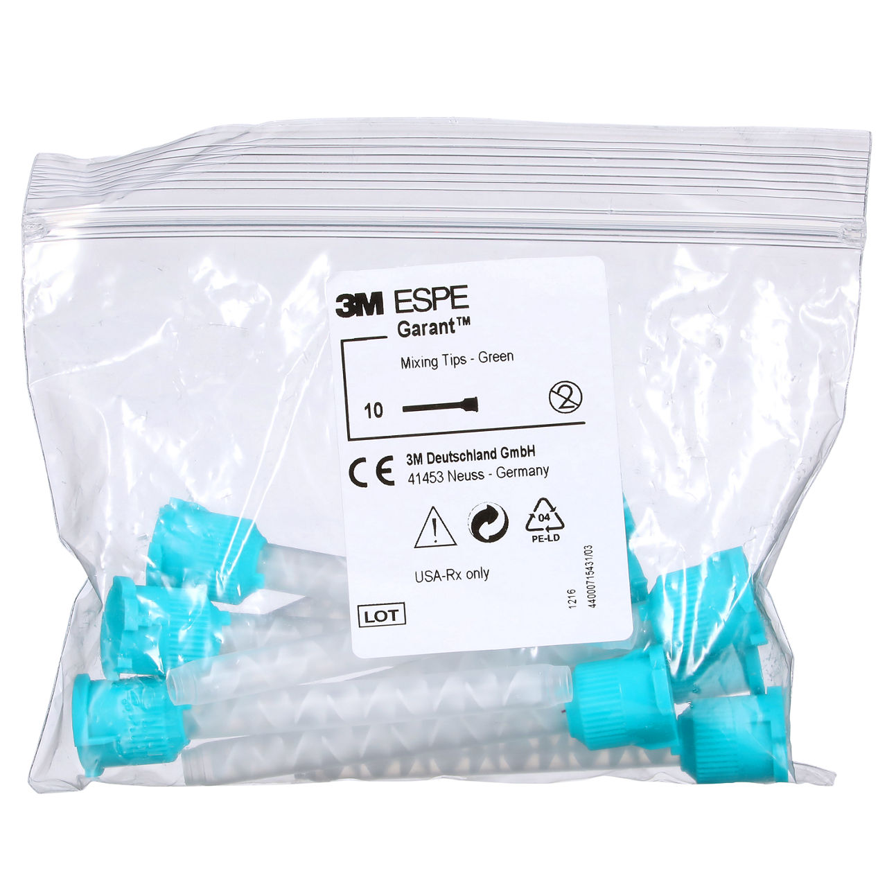 3M™ Garant™ Mixing Tips Green (50) Refill, 71450