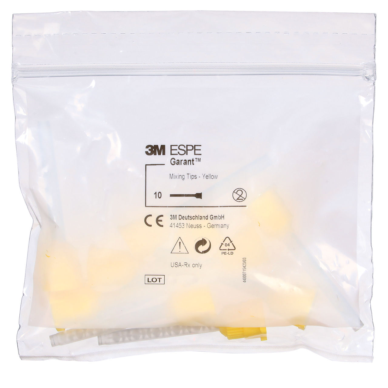 3M™ Garant™ Mixing Tips Yellow (50) Refill, 71452