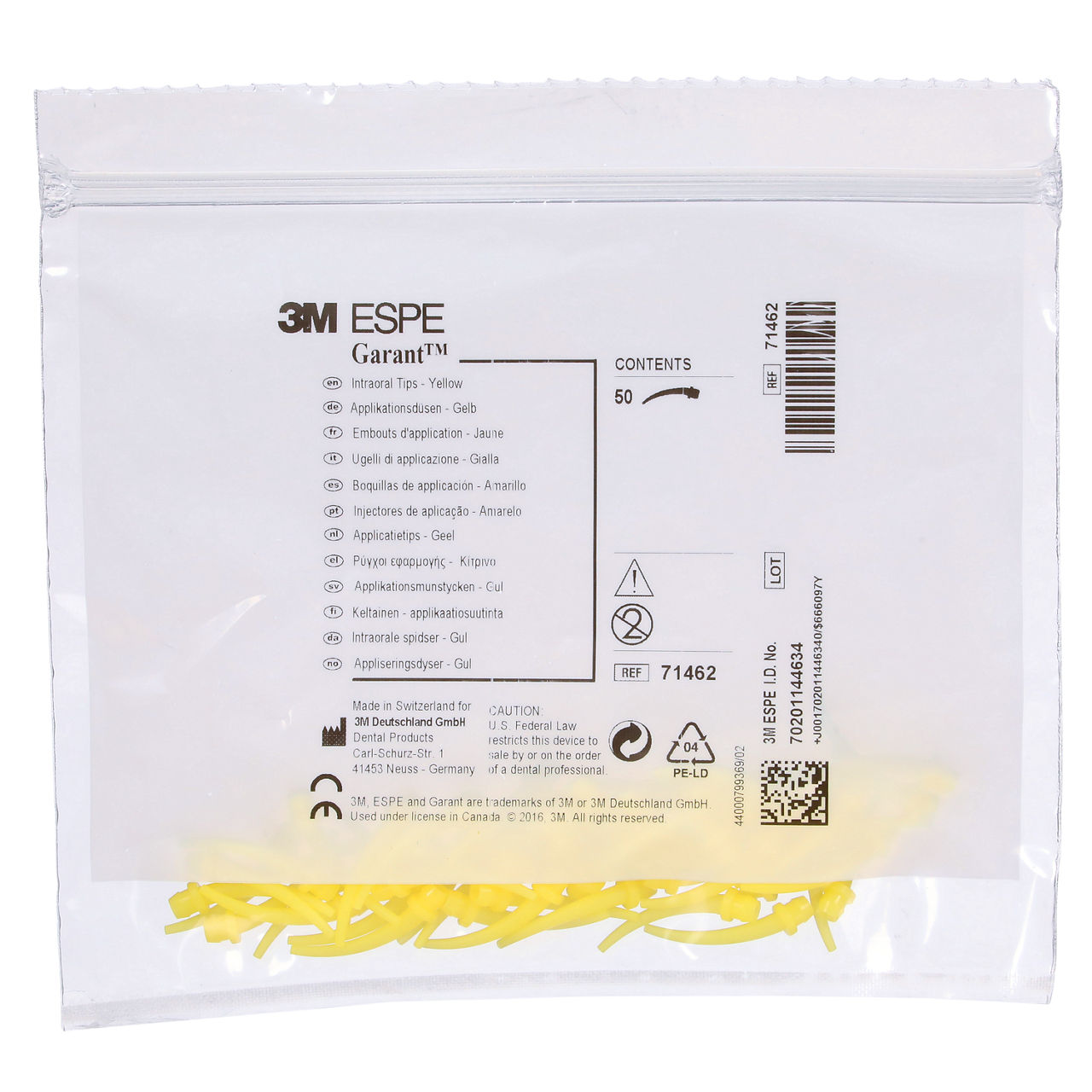 3M™ Garant™ Intraoral Tips Yellow (50) Refill, 71462
