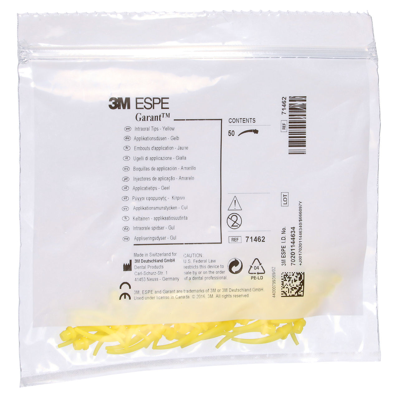 3M™ Garant™ Intraoral Tips Yellow (50) Refill, 71462
