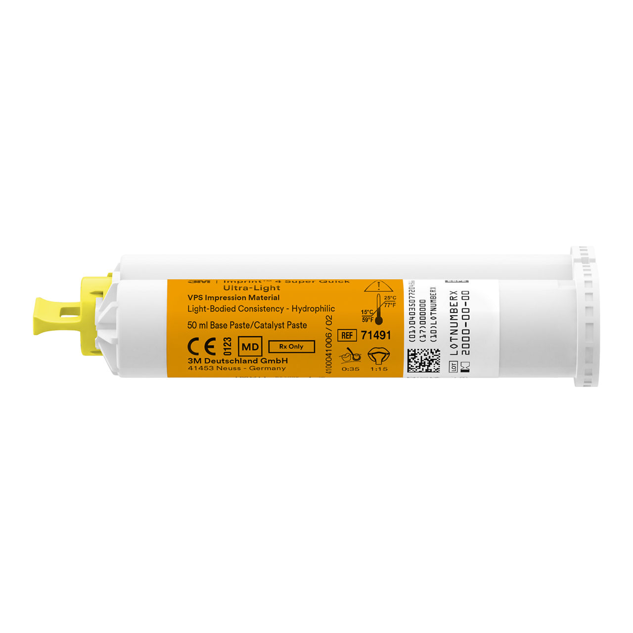 3M™ Imprint™ 4 Super Quick Ultra-Light VPS Impression Material Refill, 71491