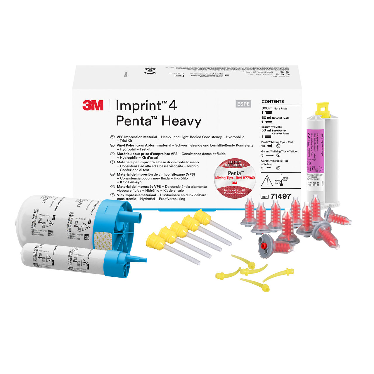 3M™ Imprint™ 4 Penta™ Heavy 71497, Matériau d'empreintes VPS, coffretd'essai
