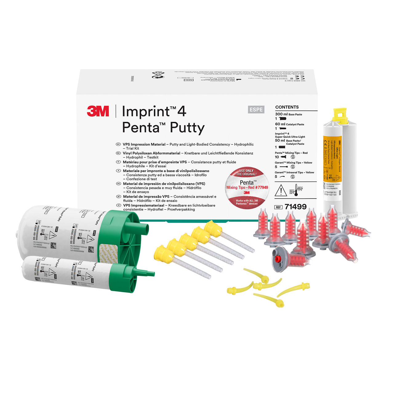3M™ Imprint™ 4 Penta™ Putty 71499, Matériau d'empreintes VPS, coffretd'essai