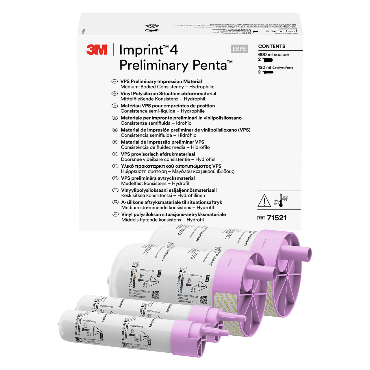 3M™ Imprint™ 4 Preliminary Penta™ VPS Preliminary Impression MaterialRefill, 71521