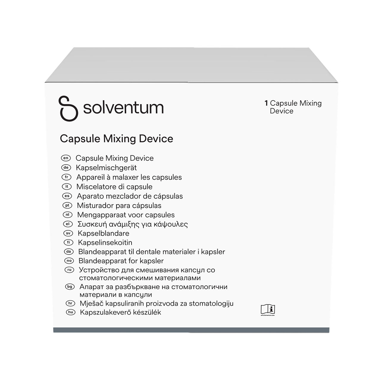 Solventum™ Capsule Mixing Device, 76193, 1 EA - Front, Center, In Packaging (1C1)