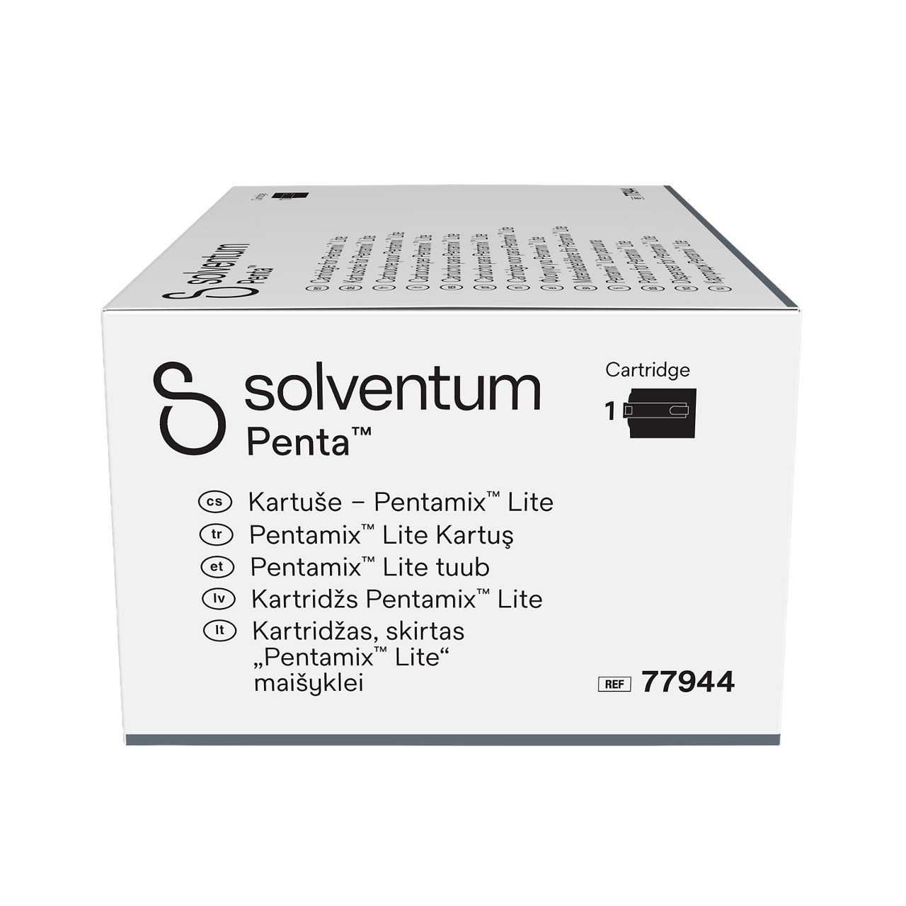 Solventum™ Penta™ Cartridge for Pentamix™ Lite, 77944 - Left, Center, In Packaging (2C1)