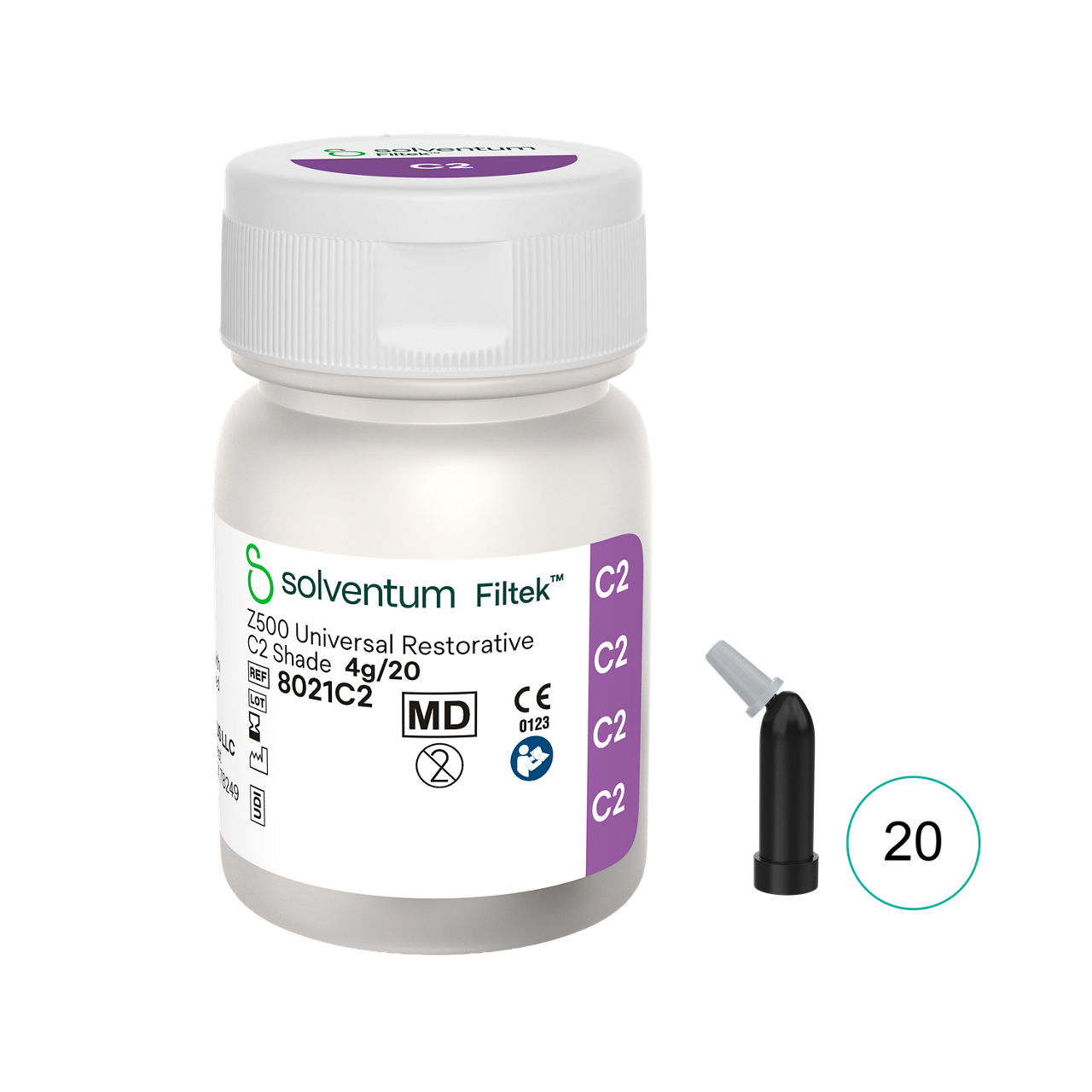 Solventum™ Filtek™ Z500 Universal Restorative, 8021C2, C2, 0.2 g, Capsule, 20/BT