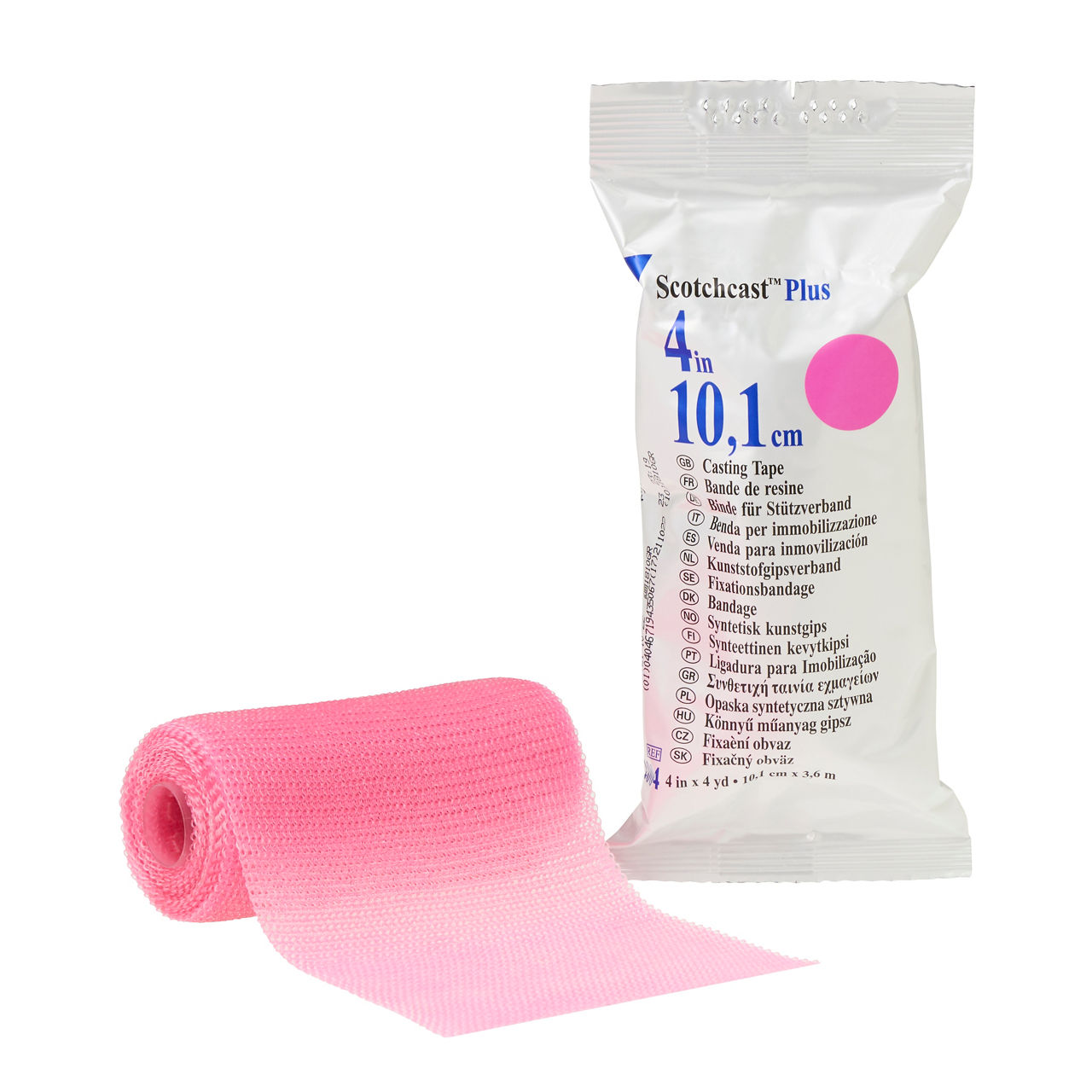 3M™ スコッチキャスト™ プラス キャスティング・テープ 82004X, ピンク, 10.1cm x 3.6 m, 10 巻/箱