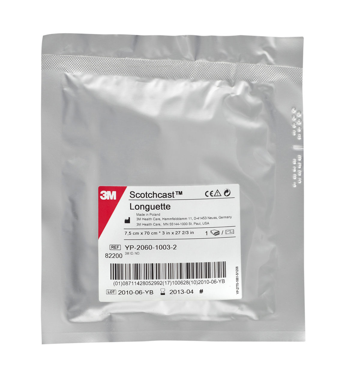 3M™ Scotchcast™ Longuette, 82203, 7.5 cm x 45 cm, 10 stuks/overdoos