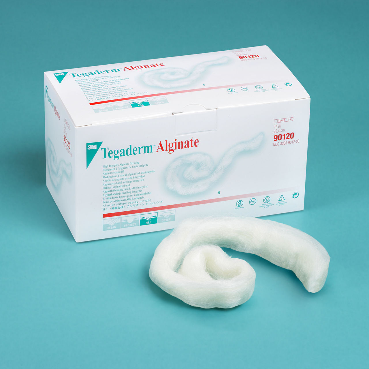 3M™ Tegaderm™ High Integrity Alginate Dressing 90120, Rope Style Dressing, 12 IN, 20 Bag/Case