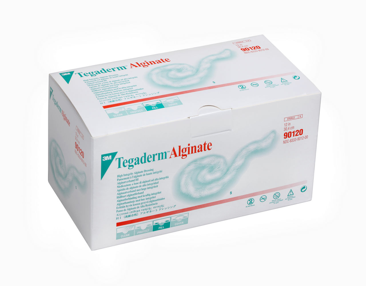 3M™ Tegaderm™ Alginate 90120 Apósito de alginato, UN 2 x 30cm, 5 UN/CAJA 5 CAJA/EBJE