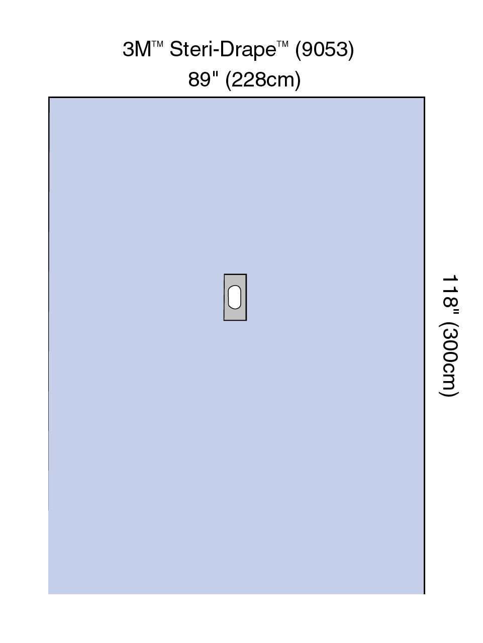3M™ Steri-Drape™ Adhesive Split Sheet, 9053, 228 cm x 300 cm, 10/Carton,2/Case