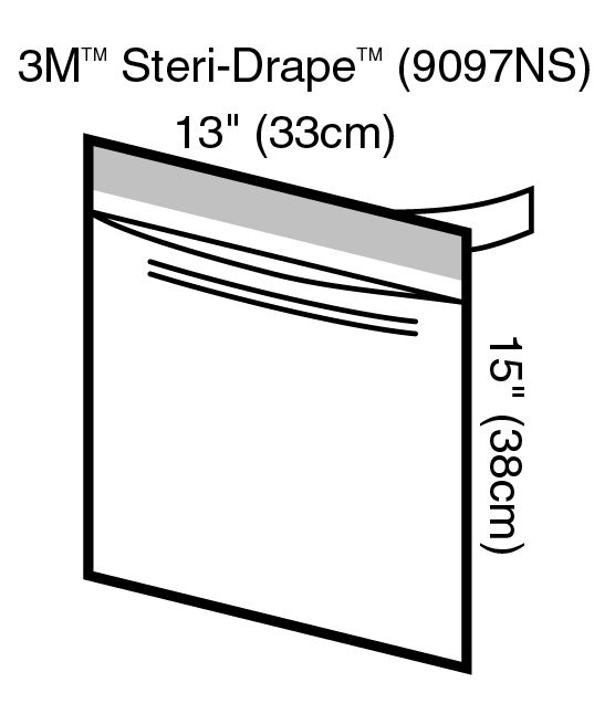 Poche à instruments 3M™ Steri-Drape™, non stérile, 9097NS