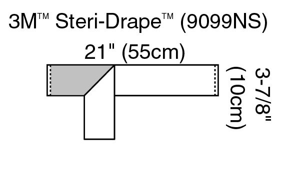 3M™ Steri-Drape™ Operation Tape Bulk 9099NS, 3 IN x 21 IN, 1050/CS