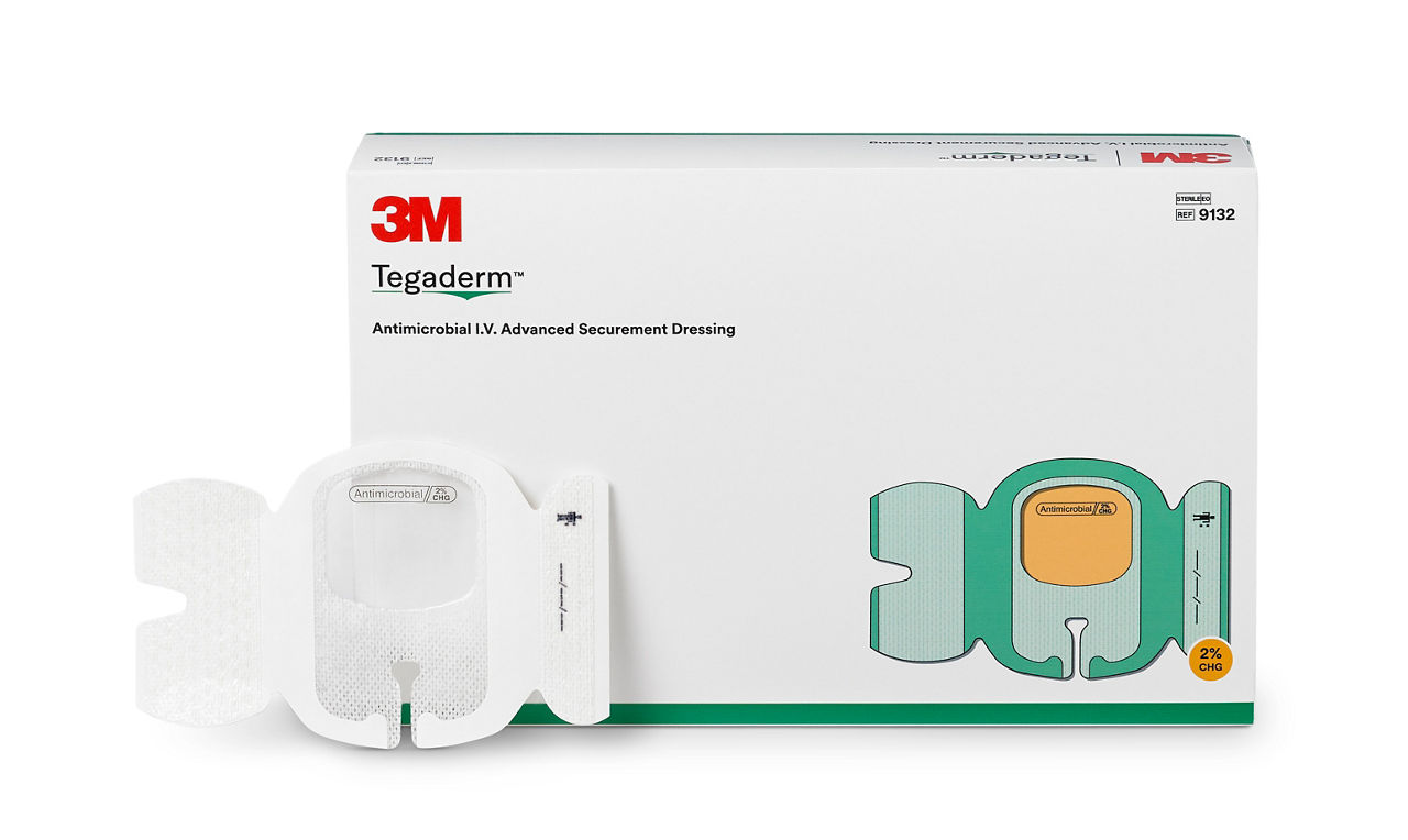 Tegaderm™ - Medicazione antimicrobica  di fissaggio - I.V. Advanced 9132