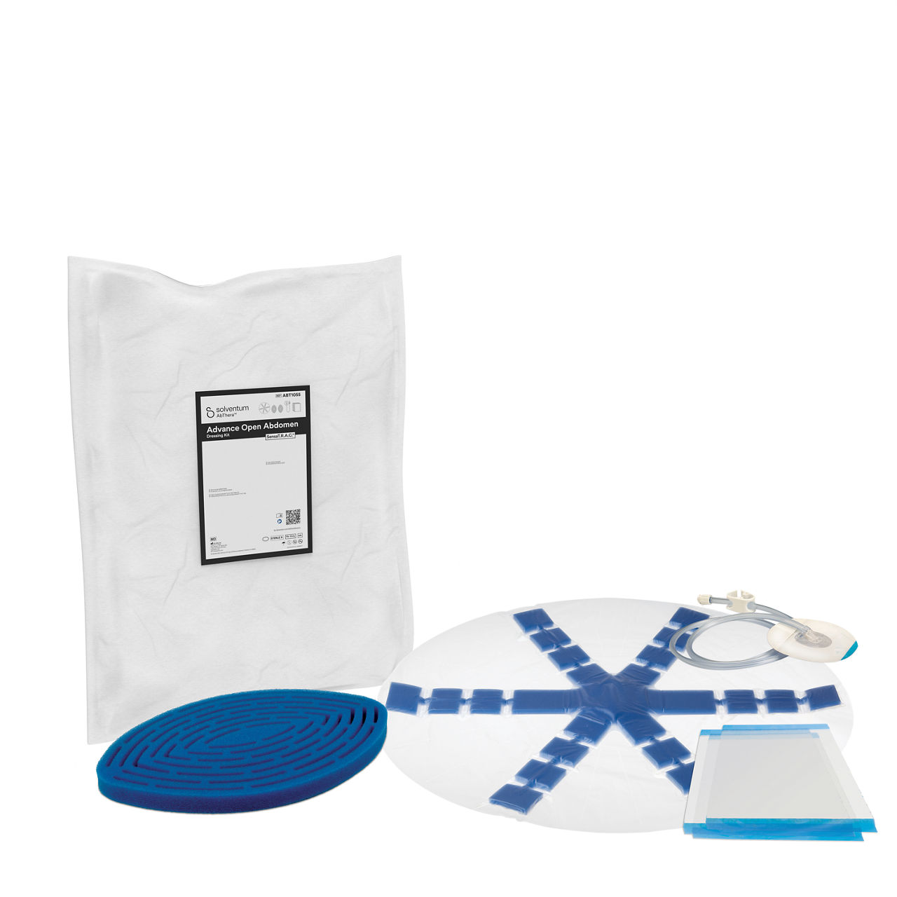 Solventum™ AbThera™ Advance SensaT.R.A.C.™ Open abdomen dressing kit, ABT1055, Sterile, 5/CAR
