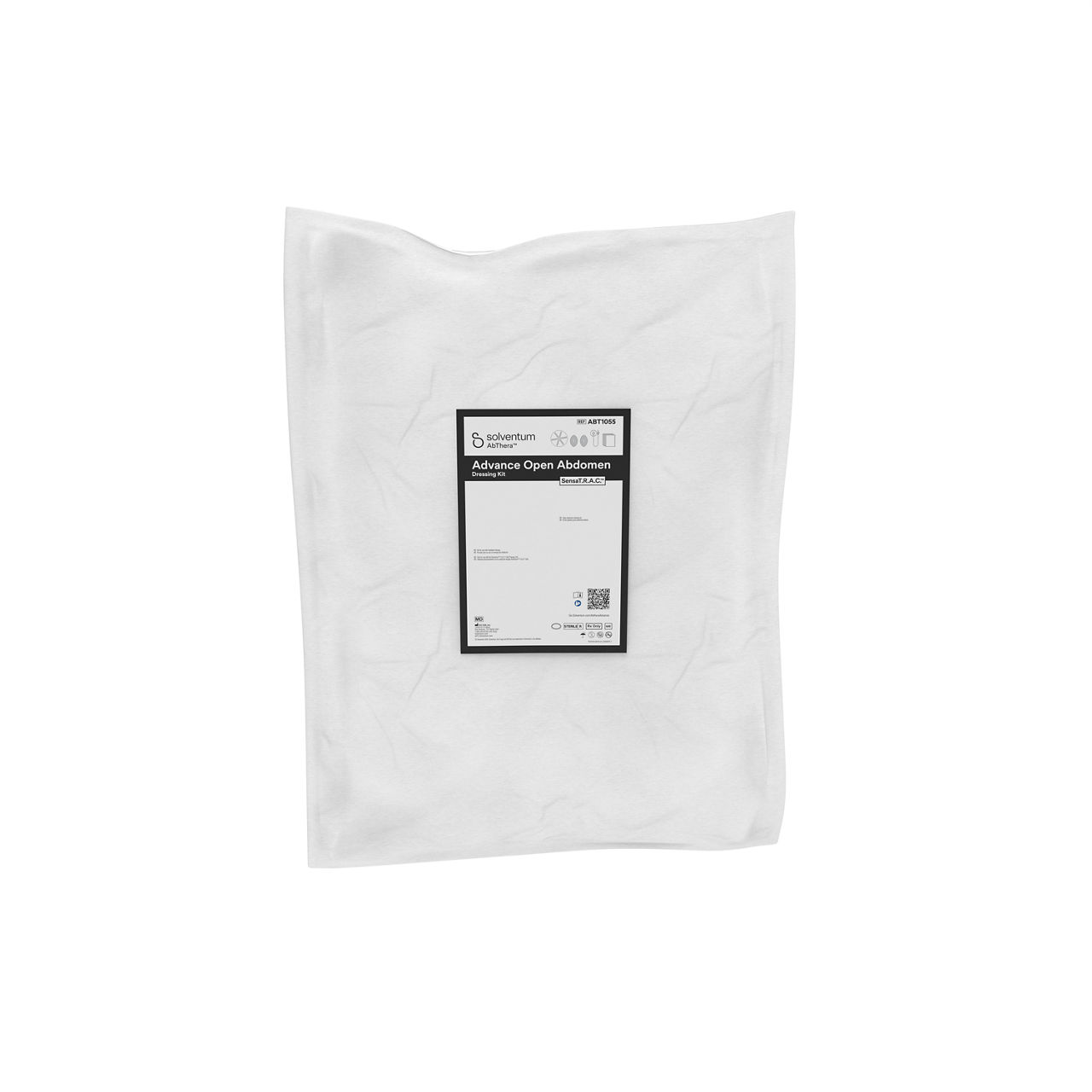 Solventum™ AbThera™ Advance SensaT.R.A.C.™ Open Abdomen Dressing Kit, ABT1055, Sterile, NO CE, SLV RB  5/CAR - Front, Center, In Packaging (1C1)