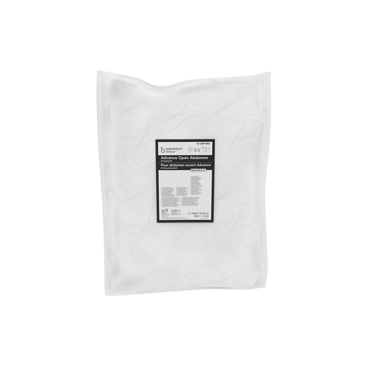Solventum™ AbThera™ Advance SensaT.R.A.C.™ Open Abdomen Dressing Kit, ABT1055, Sterile, 5/CAR - Front, Center, In Packaging (1C1)