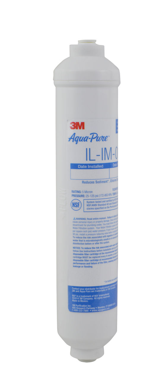 3M™ Aqua-Pure™ In-Line Water Filter System IL-IM-01, 5617202, 5 µm,10/Case