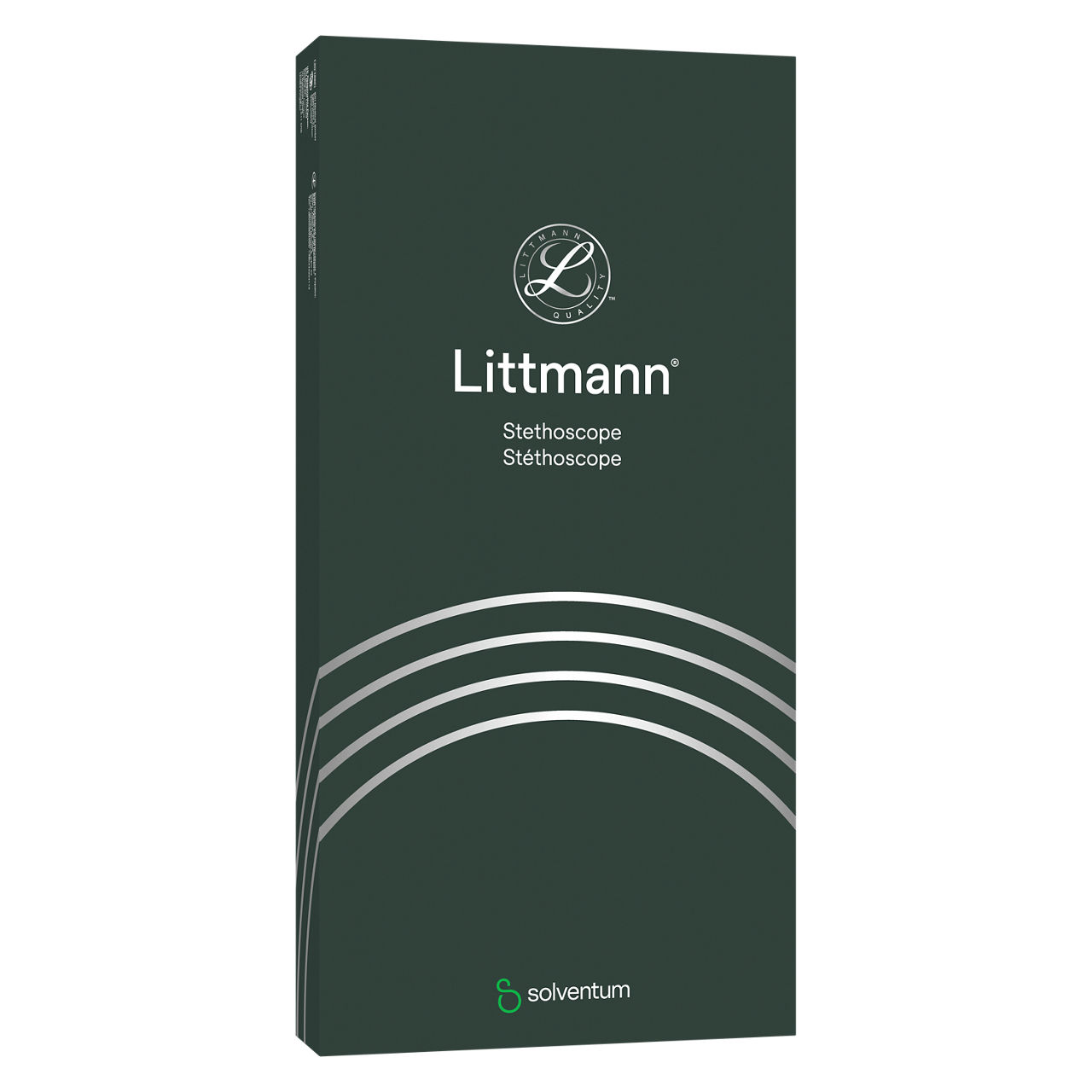 Littmann® Classic III™ Stethoscope Carton - Front, Left, In Packaging (1L1)