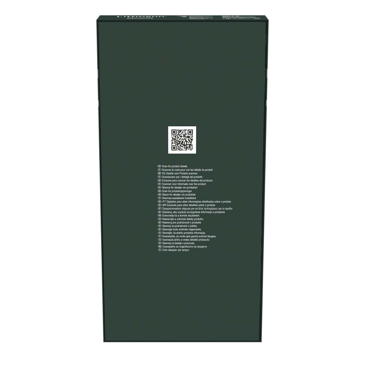 Littmann® Classic III™ Stethoscope Carton - Back, Center, In Packaging (7C1)