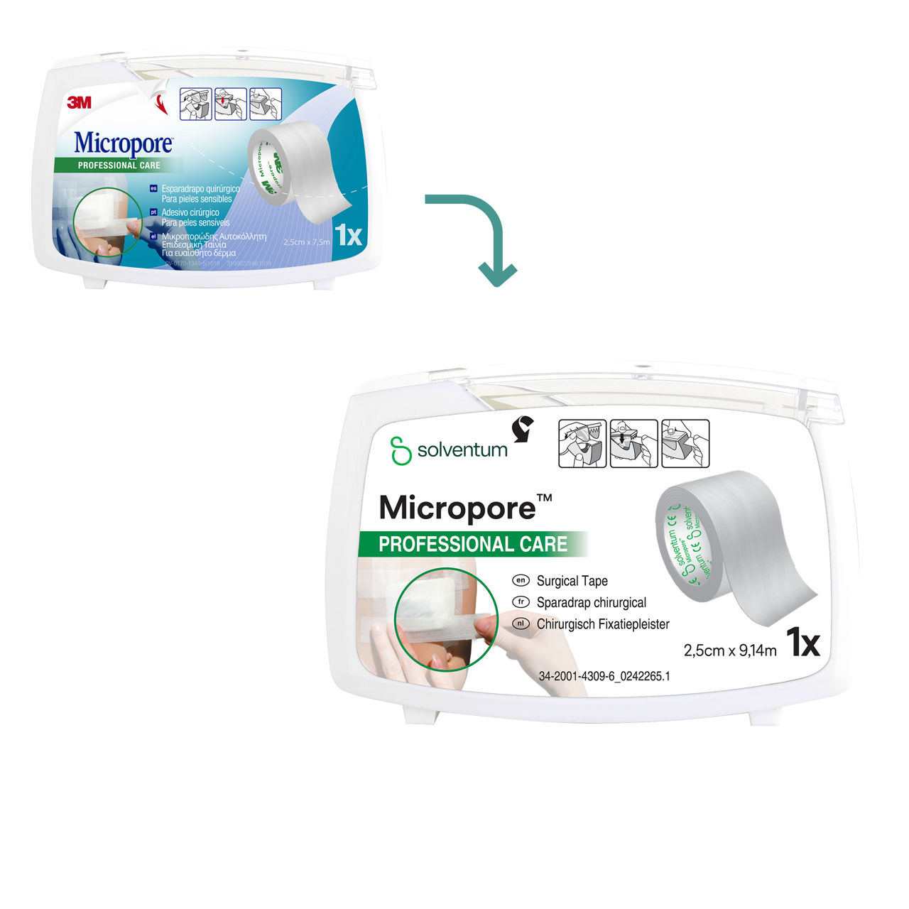 Micropore™ Surgical Tape with Dispenser, 1535 Series