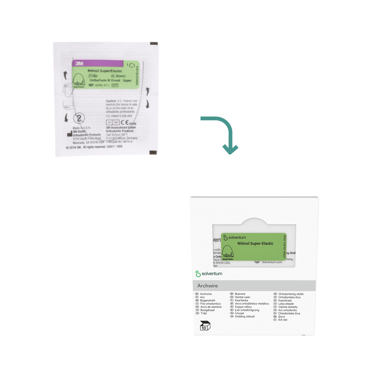 3M™ Unitek™ Nitinol Super-Elastic Drahtbogen