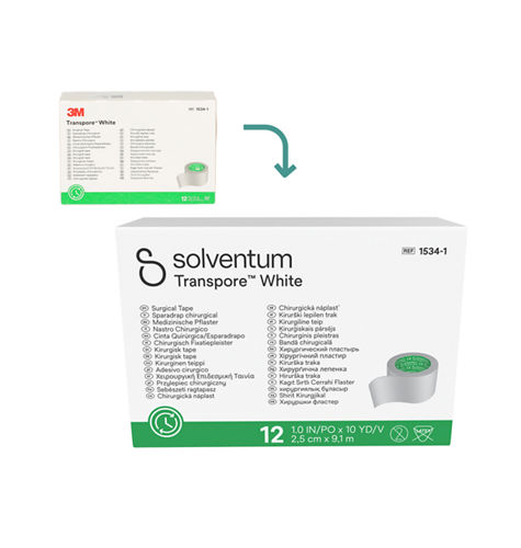 Transpore™ White, Medizinisches Rollenpflaster