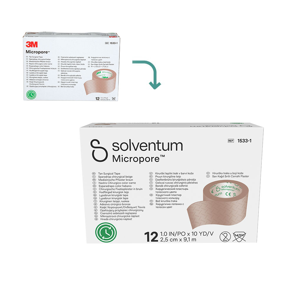 Micropore™ Hellbraunes Chirurgisches Klebeband, 1533 Serie